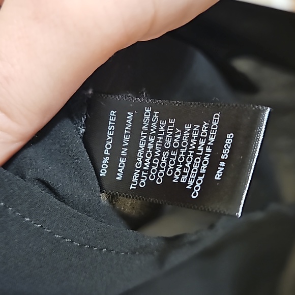 Express black sheer low neck line tunic top - Picture 5 of 5